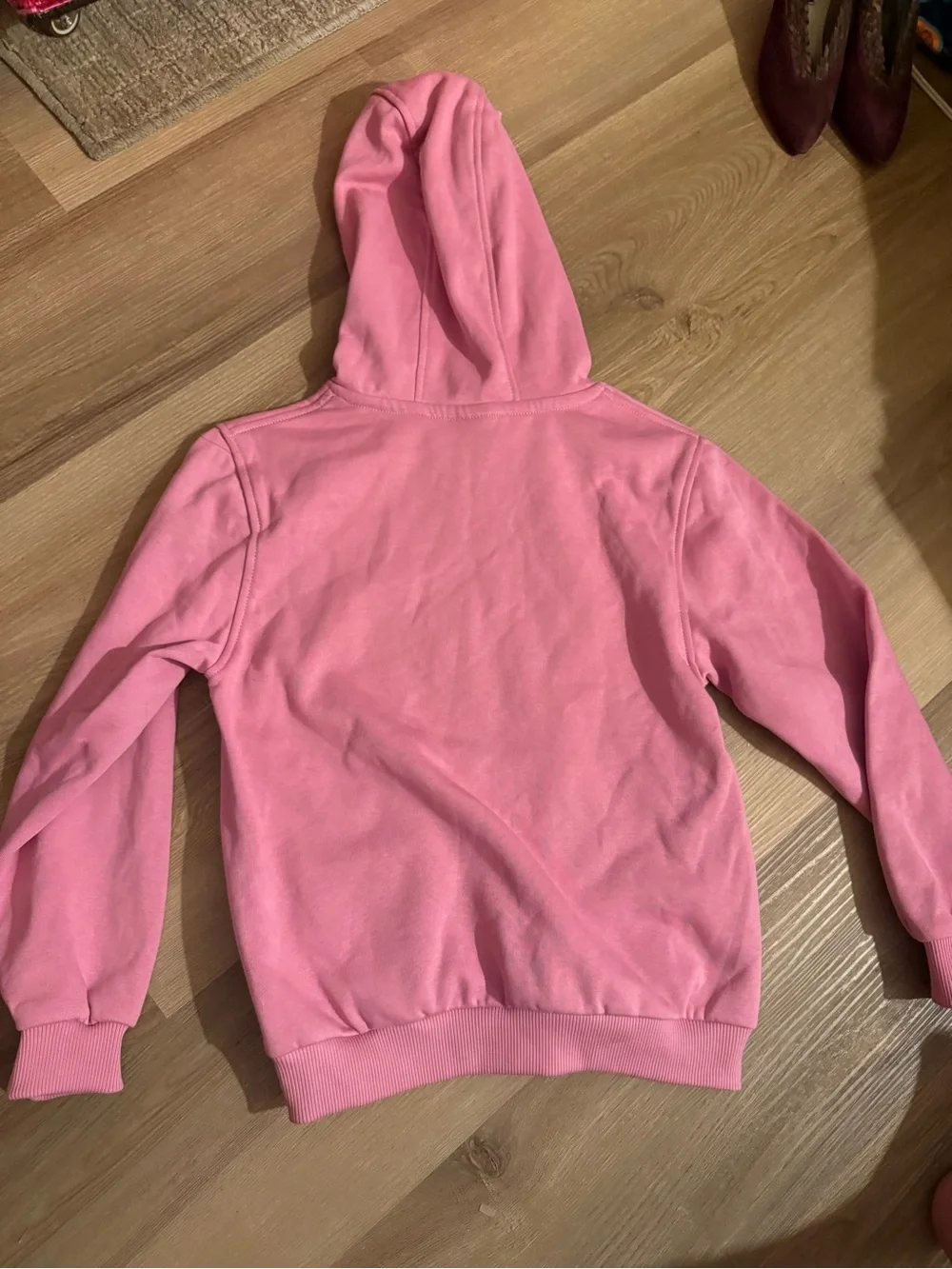 Nike Girl’s Pink Pullover Hoodie with White Logo